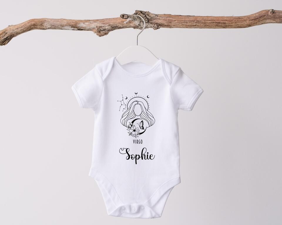 STERNZEICHEN UND NAMEN - Personalisierbarer Baby-Body