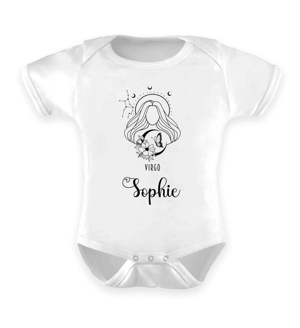 STERNZEICHEN UND NAMEN - Personalisierbarer Baby-Body