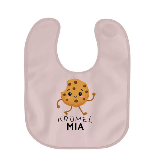 KRÜMEL COOKIE UND NAME - Personalisierbares Baby-Lätzchen