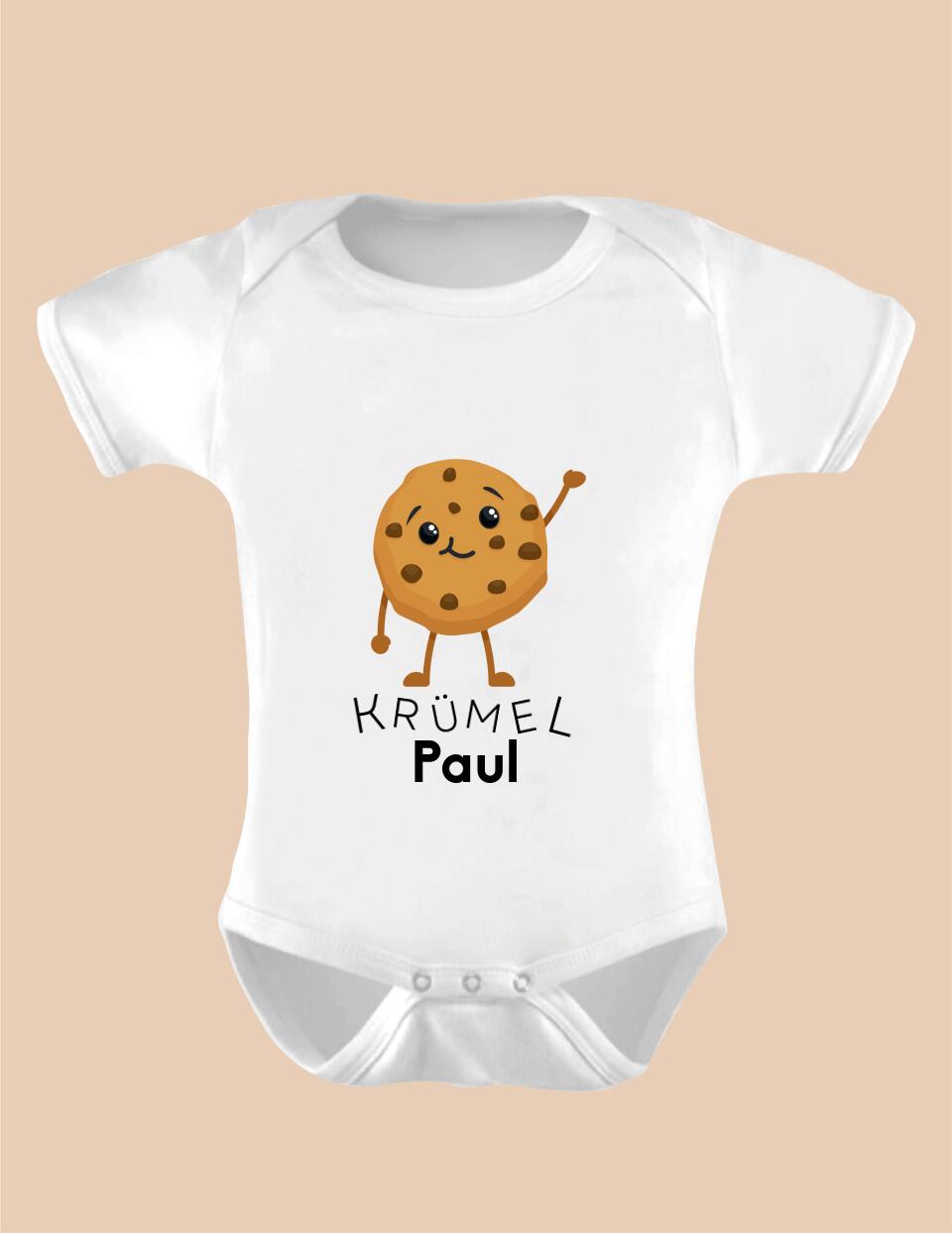 KRÜMEL COOKIE UND NAME - Personalisierbarer Baby-Body