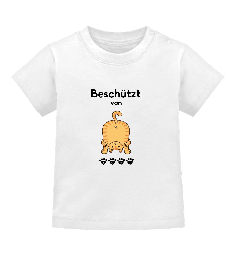 DEINE KATZE(N) - Personalisierbares Baby T-Shirt