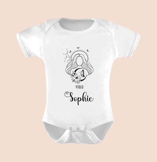 STERNZEICHEN UND NAMEN - Personalisierbarer Baby-Body
