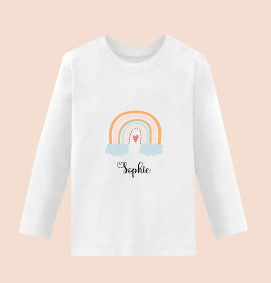 BOHO REGENBOGEN + NAMEN - Personalisierbarer Longsleeve